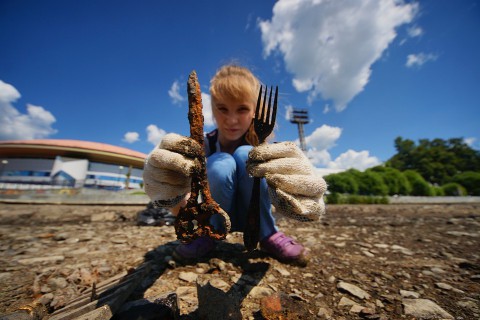 Екатеринбуржев зовут на чистку обмелевшего пруда