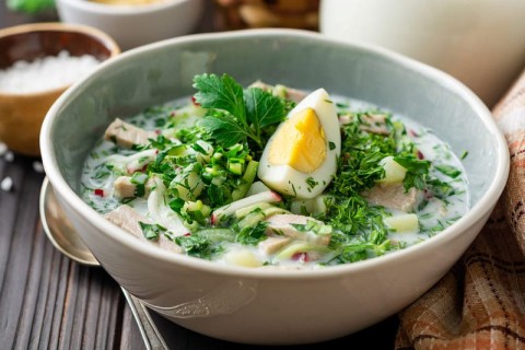 Новая окрошка. Кисломолочная Новая окрошка. Кисломолочная