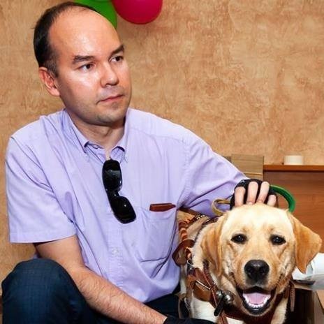 Кондуктор нахамила слепому из-за собаки-поводыря