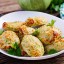 Сочные куриные котлеты с баклажанами
