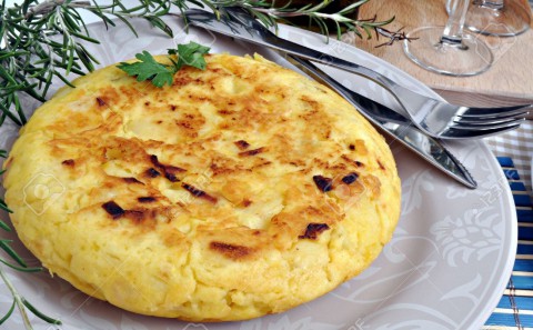 Хрустящий картофельный омлет