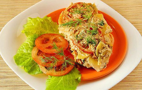 Запеканка с курицей