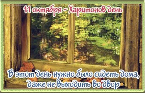 ​Народный календарь: Харитонов день