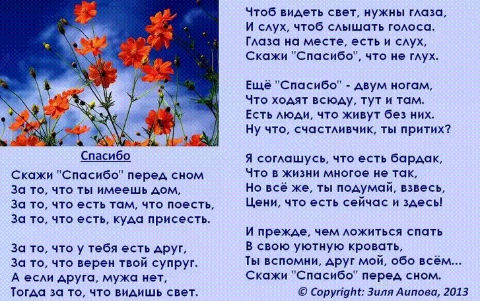 "СПАСИБО"